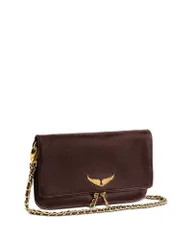 ザディグ エ ヴォルテール レディース バッグ レザー Zadig Voltaire Rock Leather Shoulder Bag DEE PURPLE パープルのサムネイル