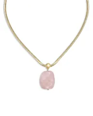エティカ レディース アクセサリー ネックレス・チョーカー・ペンダントトップ レース Ettika Stone Pendant Necklace 1621 Rose Quartz ストーンのサムネイル