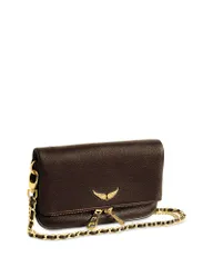 ザディグ エ ヴォルテール レディース バッグ ミニ レザー Zadig Voltaire Rock Mini Grained Leather Crossbody Brownieのサムネイル