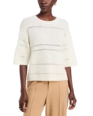 ファビアナ フィリッピ レディース アウター ニット・セーター スパンコール Fabiana Filippi Mohair Platinum Short Sleeve Sweater with Seqのサムネイル