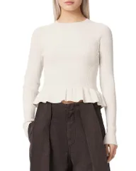 オールセインツ レディース アウター ニット・セーター ALLSAINTS Jasweater Dove White ホワイトのサムネイル