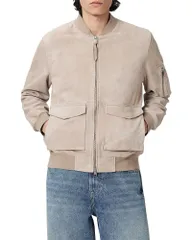 オールセインツ メンズ アウター ジャケット・ブルゾン ALLSAINTS Rokko Bomber Jacket Pasilla Brown ブラウンのサムネイル
