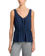 セオリー レディース トップス タンクトップ Theory Washed Tieasy Tank Top Nocturne Navy ネイビーのサムネイル