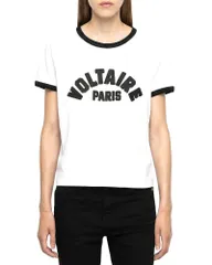 ザディグ エ ヴォルテール レディース トップス シャツ Zadig Voltaire Alys Voltaire Paris T Shirt White ホワイトのサムネイル