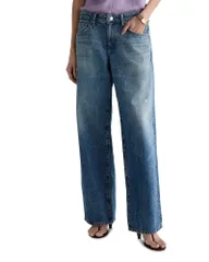 エージー レディース ボトムス デニムパンツ ワイドレッグ ローライズ ジーンズ AG Low Rise Wide Leg Jeans in Reservaのサムネイル