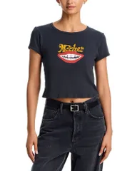 マザー レディース トップス Tシャツ MOTHER The Itty Bitty Ringer Tee Mother Mouthのサムネイル