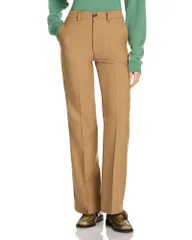 マルニ レディース ボトムス カジュアルパンツ ストレート Marni Front Pleat Straight Leg Pants Biscuitのサムネイル