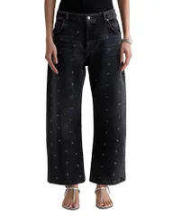 エージー レディース ボトムス デニムパンツ ジーンズ AG Hattie High Rise Barrel Jeans innovation Innovationのサムネイル