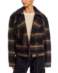 イザベルマランエトワール レディース アウター コート ウール Isabel Marant Etoile Galeane Wool Blend Coat BlackKhaki ブラックのサムネイル