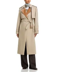 アクネ ストゥディオズ レディース アウター コート レザー Acne Studios Belted Leather Lapel Trench Coat Light Beige ベージュのサムネイル