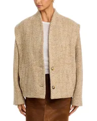 イザベルマランエトワール レディース アウター ジャケット・ブルゾン ツイード Isabel Marant Etoile Drogo Herringbone Tweed Jacket Beige ベーのサムネイル