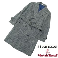 Harris Tweed チェスターコート　ピークドラペル　チェンジポケット Harris Tweed チェスターコート ピークドラペル チェンジポケット