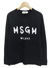 MSGM (エムエスジーエム) イタリア製 フロントロゴスウェット 裏起毛 2940MM104 XS ブラック メンズ/028のサムネイル