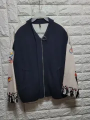 BENETTON ベネトン ネイビー バイカラー ブルゾン ジャケットのサムネイル