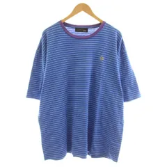 アールディーズ ALDIES Tシャツ カットソー 半袖 クルーネック ボーダー柄 F 青 ブルー /KU 38 ■GY28のサムネイル