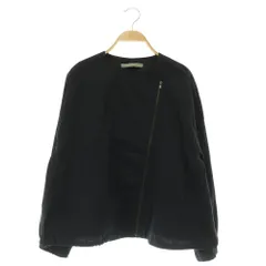 セオリーリュクス theory luxe Eco Crunch Wash Jalea ブルゾン ジャケット ジップアップ ストレッチ 38 ネイビー /MY ■OSのサムネイル