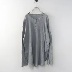 美品 22SS ドゥーズィエムクラス Deuxieme Classe ワッフルサーマルカットソー＼グレー コットン Tシャツ ヘンリーネック【2400015053509】のサムネイル