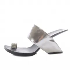ユナイテッドヌード UNITED NUDE loop high サンダル ハイヒール レザー 38 シルバー色 /YO17のサムネイル