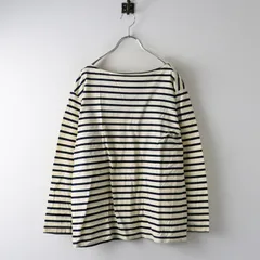 シャルパンティエ charpentier de vaisseau ボートネック カットソー 1｜ベージュ ネイビー カットソー 長袖【2400015056616】のサムネイル