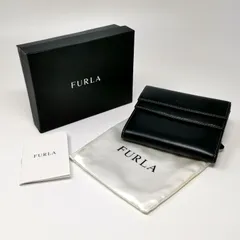 FURLA フルラ 財布 二つ折り レザー ブラック 箱あり 中古美品 管理番号KKVTRKO883のサムネイル