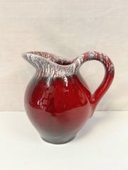 イタリア製 ヴィンテージ 陶器 花瓶 ピッチャー ピンク レトロ