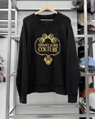 正規品 Versace ヴェルサーチェ ジーンズ クチュール Laoke(ローク) Baroque バロック スウェット トレーナー ブラックのサムネイル