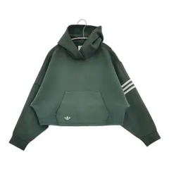 adidas Originals PAKAIAN UKURAN ショート丈 サイズM HOODIE パーカー グリーン レディース アディダスオリジナルス【中古】6-0625M∞のサムネイル