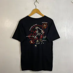 rehacer レアセル Tシャツ 半袖 トレジャーアイランド 地図 刺繍 フラッグ コットン 日本製 ブラック Ｍ 日本製 G216のサムネイル