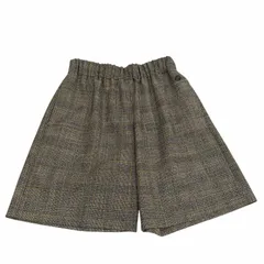 未使用品★GUCCI グッチ 2023年製 770190 ウール100％ インターロッキングG刺繍 グレンチェック ショートパンツ 40 正規品 ハンガー付のサムネイル