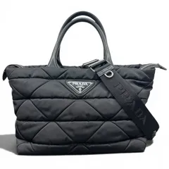 【価格改定】PRADA 美品 プラダ ミディアム パデッド Re-Nylon トートバッグ 2way ハンドバッグ ショルダーバッグ リナイロン 1BG436 ICチップ確認済 トライアングルロゴ 三角プレート ロゴプレート ABランク 鑑定済 中古のサムネイル