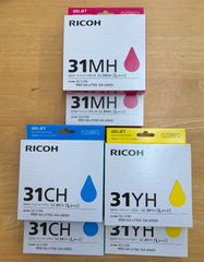 RICOH GXカートリッジ 31MH 31YH Lサイズ 4個セット - メルカリ