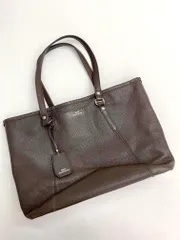 alfredoBANNISTER アルフレッドバニスター 【SEEKER 別注】 グレインレザー トート バッグ 茶 ■■◎メンズのサムネイル