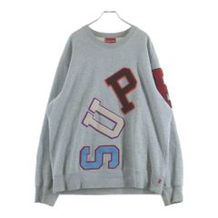 Supreme クルーネック スウェット グレー - メルカリ