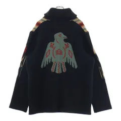 JELADO (ジェラード) 24AW COWBOY BRAND カウボーイブランド Lagna ラグナ ヘビーオンス フラワーコンチョ ネイティブ柄 ニットカーディガン セーター ブラック CB03824のサムネイル