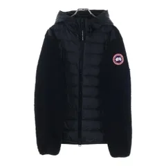 CANADA GOOSE (カナダグース) HYBRIDGE FLEECE HOODY ATLANTIC ハイブリッジ フリース フーディ ボア ジャケット ブラック 7015Mのサムネイル