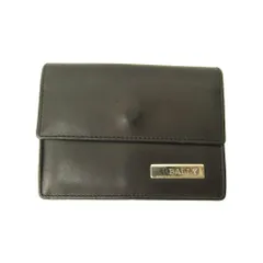 バリー BALLY 名刺入れ カードケース ウォレット ロゴ メタルパッチ レザー 黒 ブラック 0704 ■GY99のサムネイル