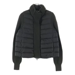 MONCLER (モンクレール) MAGLIONE TRICOT CARDIGAN A20939453400 ニット切替 ダウンジャケット ブラウン/カーキ レディースのサムネイル