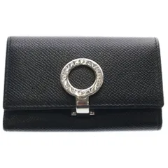 BVLGARI (ブルガリ) 6連キーケース レザー ブラック SV金具のサムネイル