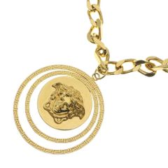 美品】ヴェルサーチ 喜平 チェーン ネックレス メデューサ ゴールド系
