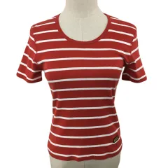 ソニア ソニアリキエル SONIA SONIA RYKIEL カットソー Tシャツ プルオーバー ラウンドネック ボーダー 半袖 38 赤 白 レッド ホワイトのサムネイル
