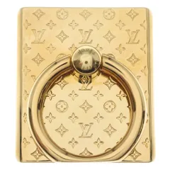 LOUIS VUITTON (ルイヴィトン) モノグラム サポート テレフォン ナノグラム モバイルアクセサリー スマホリング ゴールド M64868のサムネイル