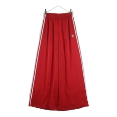 adidas (アディダス) 24SS サテン ワイドレッグ トラックパンツ サイドライン レッド IP2959のサムネイル