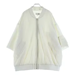Maison Martin Margiela (メゾンマルタンマルジェラ) Short Sleeve Zip-Up Blouson ハーフスリーブ ジップブルゾン ジャケット ホワイト S52AM0295のサムネイル