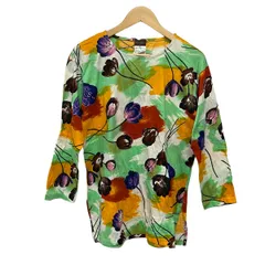 KENZO(ケンゾー) 長袖Tシャツ サイズM メンズ美品  - ライトグリーン×オレンジ×マルチ クルーネックのサムネイル