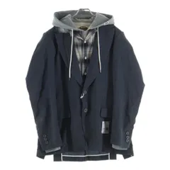 MAISON MIHARAYASUHIRO (メゾンミハラヤスヒロ) TRIPLE LAYERED BLAZER J15JK131 トリプル レイヤード ブレザー テーラードジャケット グレーのサムネイル