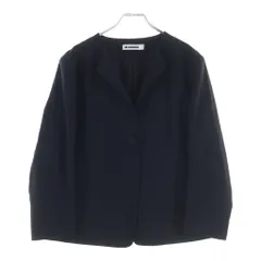 JIL SANDER (ジルサンダー) 1Bノーカラージャケット ウール イタリア製 ブラック JSPK191024 レディースのサムネイル