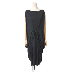 ■美品■YVES SAINT LAURENT イヴ・サンローラン ワンピース サイズ36 ノースリーブ ベルテッド ドレープ ミディ ドレス イタリア製 ブランド古着【中古】20250717/RA5566のサムネイル