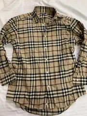 Burberry バーバリー ロンドン  シャツ チェックシャツ ノバチェック 長袖 ブラウン Sのサムネイル