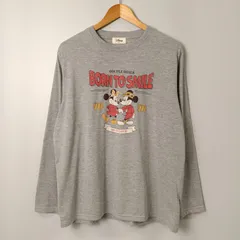 ディズニー Disney 長袖Tシャツ ロングTシャツ【L】グレー／灰色のサムネイル