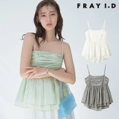 【SALE40%OFF】【即納】フレイアイディー FRAY I.D トップス 26春夏 バックシャンペプラムギャザーキャミソール キャミソール ミドル丈 ブラウス fwfb262104のサムネイル